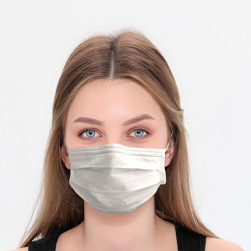 Xирургическая маска для взрослых - REF-MASK001 - Medoksa Medikal - синяя / белая / нетканая