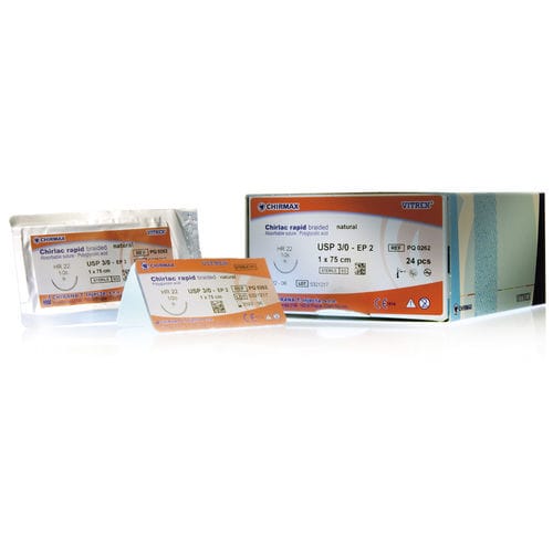 Шовный материал рассасывающийся - Chirlac - Vitrex Medical A/S - для офтальмологической хирургии / для общей педиатрической хирургии / 5-0