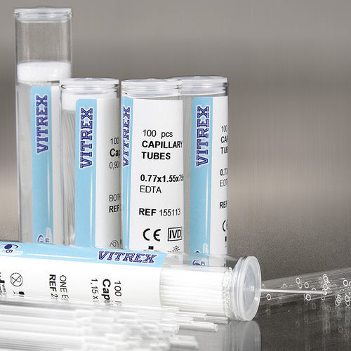 Капиллярная пробоотборная трубка - 21 series - Vitrex Medical A/S - для диагностики / для очистки ДНК / лабораторная