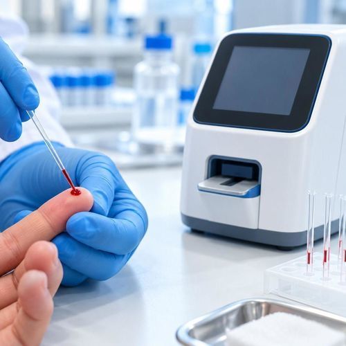 Пробоотборная трубка для анализов газов крови - Vitrex Medical A/S - для микроhematокрита / цилиндрическая / капиллярной крови