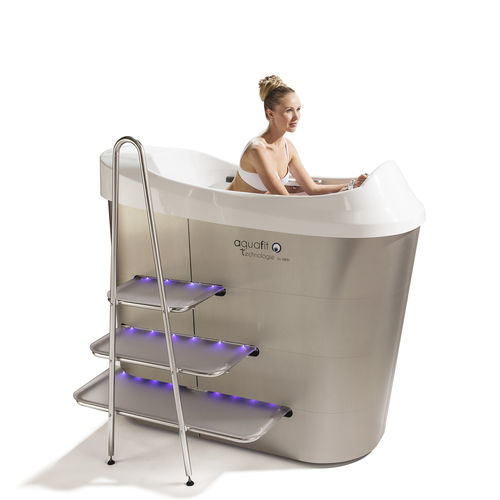 Гидромассажная ванна с велотренажером - Aquafit Easy - AquaFit Technologie - с душем / с лампами хромотерапии