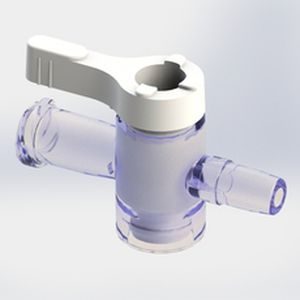 Соединитель для перфузии с краном - 561026 - Elcam Medical Italy - прямой / LUER®-lock