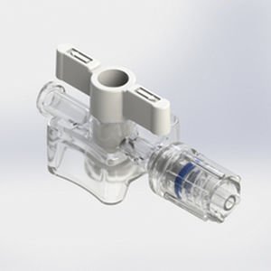 Соединитель для перфузии с краном - 565008 - Elcam Medical Italy - прямой / LUER®-lock