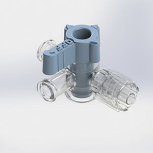 Соединитель для перфузии с краном - 563378 - Elcam Medical Italy - Т-образный / LUER®-lock