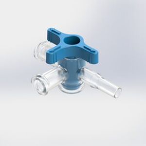 Соединитель для перфузии с краном - 460092b - Elcam Medical Italy - Т-образный / LUER®-lock