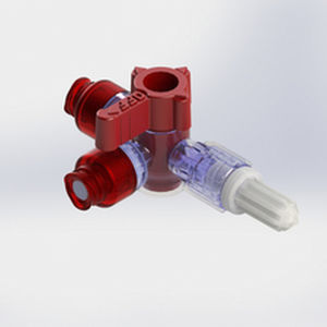 Соединитель для перфузии с краном - 581952 - Elcam Medical Italy - Т-образный / LUER®-lock