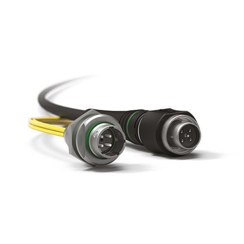 Коннектор медицинской - FiberOptic series - Fischer Connectors - для передачи данных / из латуни / герметичный