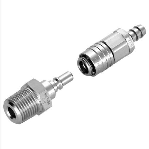 Коннектор для медицинских газов - Micro Cupla - Nitto Kohki Europe GmbH - компактный