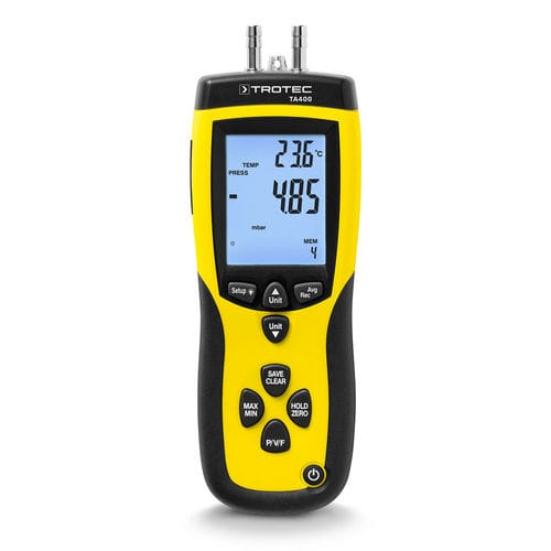 Анемометр с трубкой Пито - TA400 - Trotec GmbH - на динамическое давление / для фармацевтической промышленности
