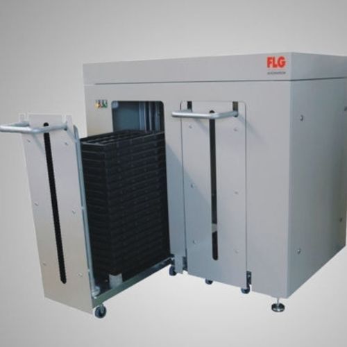 Укладчик на паллеты для разгрузочно-погрузочных работ - VARIO Line - FLG Automation AG - автоматический / лотка / для фармацевтической промышленности