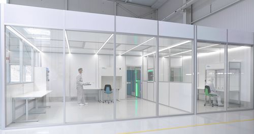 Чистая комната для фармацевтической промышленности - CleanCell 4.0®  - SCHILLING ENGINEERING - модульный / встроенный / класс ISO 7