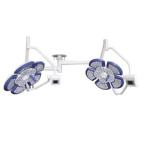 Потолочный хирургический светильник - DEL 9 - Ningbo Techart Medical Equipment - светодиодный / 2 штатива / 97