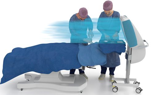 Система ламинарного потока для интравитреального введения - TOUL Operio - Normeditec - переносная / горизонтальная