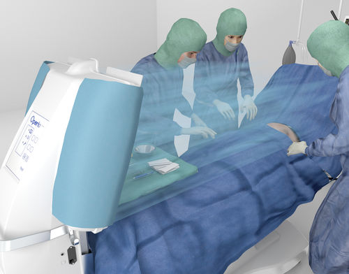 Система ламинарного потока для операционного зала - TOUL Operio - Normeditec - на тележке / горизонтальная