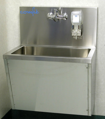 Хирургический умывальник 1 секция - COM 1 / LAV 1 - comfit s.r.l - из нержавеющей стали