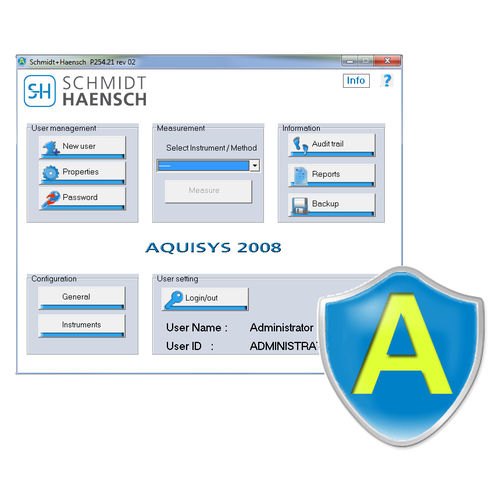 Программное обеспечение для измерений - Aquisys  - SCHMIDT + HAENSCH - для управления / аппаратного контроля / для лабораторий