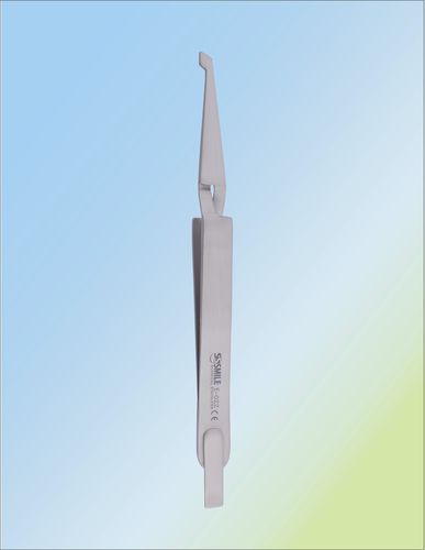 Микрозажим для ортодонтии - SSI E-022 - Smile Surgical Ireland Limited - для захвата брекетов / многоразовый / изогнутый