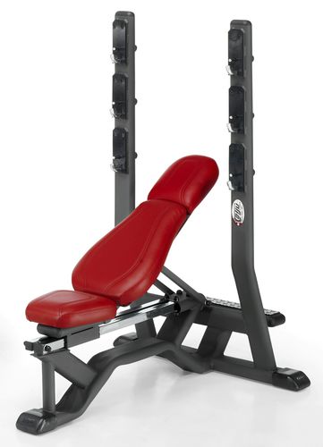 Регулируемая силовая скамья - 4SHO078/0 - Telju Fitness - с держателем гантелей