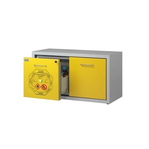 Шкаф для обеспечения безопасности - SAFETYBOX® AC 1200/50 CM DD - Labor Security System - для огнеопасных продуктов / для лабораторий / 2 выдвижных ящика