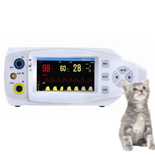 Переносной монитор пациента - PM-2C VET - Promed Technology - компактный / частоты сердечных сокращений / EtCO2
