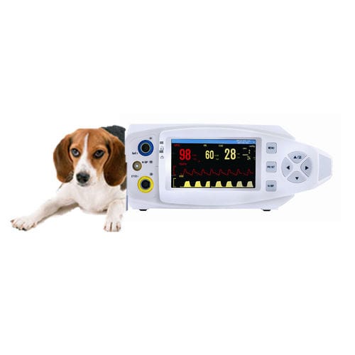 Переносной монитор пациента - PM-2D VET - Promed Technology - частоты сердечных сокращений / EtCO2 / SpO2
