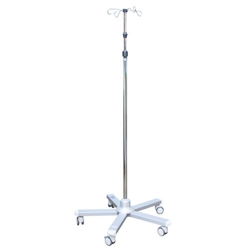Стойка для сыворотки на роликах - SR 01 1314  - Çağdaş Medical - 4 крюка / из нержавеющей стали / из алюминия