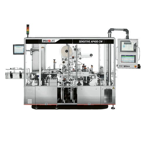 Этикетировочная машина для картона - SENSITIVE AP400 Series - IMA Pharma - для фармацевтической промышленности / автоматическая / линейная