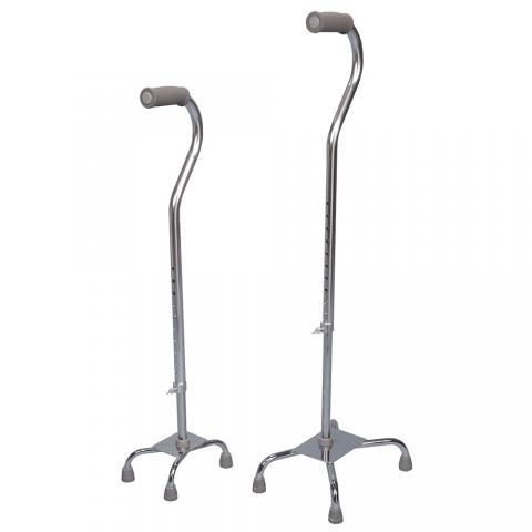 Трость с изогнутой рукояткой - 10-99005 - Bilt-Rite Mastex Health - на четырех опорах / с регулируемой высотой