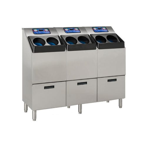 Система для мытья рук 3 места - CleanTech 4000S - Meritech - напольная / из нержавеющей стали