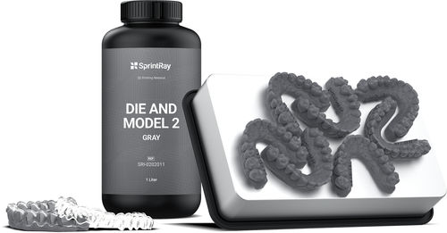 Стоматологический материал из полимера - Die and Model 2 Gray - SprintRay - для 3D-печати / биосовместимый