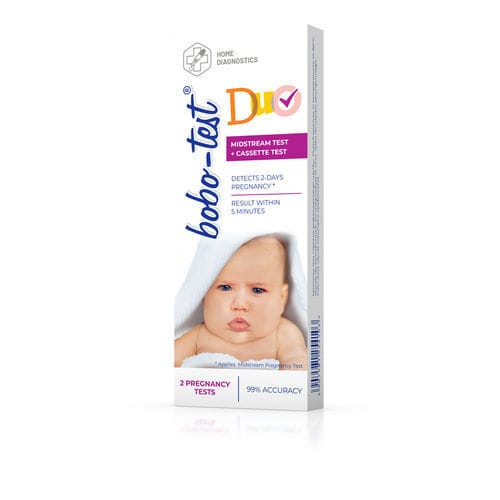 Экспресс-тест на беременность - Bobo-Test® Duo - Diagnosis - хориогонадотропина / для мочи / кассетный