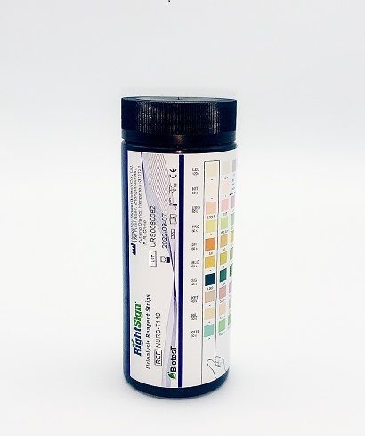 Тест-полоска для контроля нескольких показателей - NURS-T11 - Hangzhou Biotest Biotech Co. Ltd. - для анализа мочи / для протеинов / кетонемии