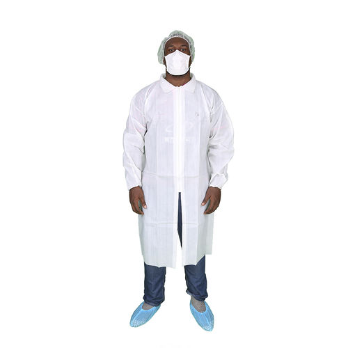 Белая медицинский халат - WLLSZ - Hubei Wanli Protective Products - унисекс / XXL / L