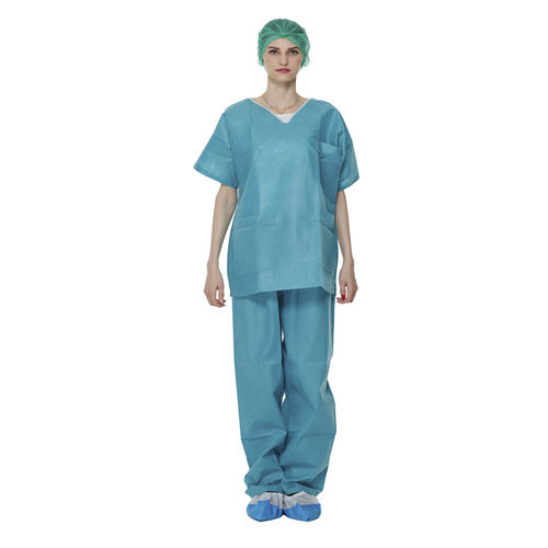 Медицинские брюки и блуза унисекс - WLG1008 - Hubei Wanli Protective Products - из полипропилена / для одноразового применения / дышащий