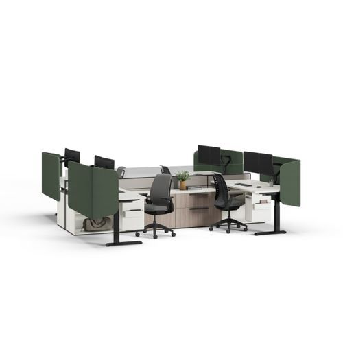 Фиксированная медицинская ширма - Universal - Allsteel