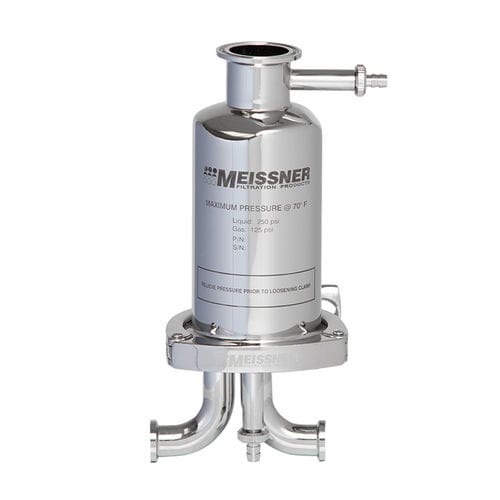 Фильтровальный сосуд с картриджем - Meissner Filtration Products - для жидкостей / для лабораторий / из нержавеющей стали