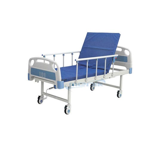 Кровать для больниц - YA-M1-1 - Zhangjiagang Medi Medical Equipment - ручная / с фиксированной высотой / на роликах