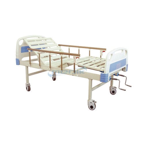Кровать для больниц - YA-M2-6 - Zhangjiagang Medi Medical Equipment - ручная / с фиксированной высотой / на роликах
