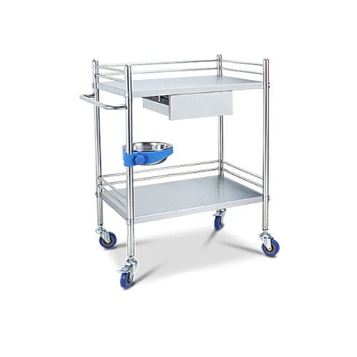 Медицинская тележка - MK-S08 - Zhangjiagang Medi Medical Equipment - для неотложной помощи / для инструментов / для аппарата