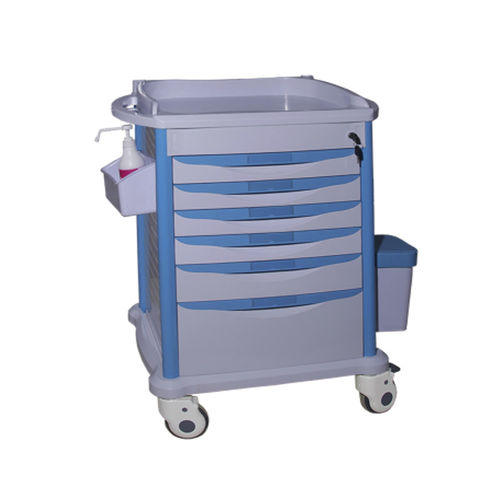 Медицинская тележка - MK-P10 - Zhangjiagang Medi Medical Equipment - для инструментов / для распределения лекарств / из пластика