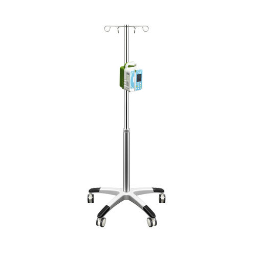 Стойка для сыворотки на роликах - MK-IS05 - Zhangjiagang Medi Medical Equipment - 4 крюка / 2 крюка / телескопическая