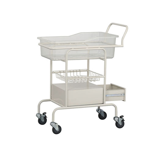 Медицинская люлька с фиксированной высотой - MK-B06 - Zhangjiagang Medi Medical Equipment - на роликах / с ящиком для хранения