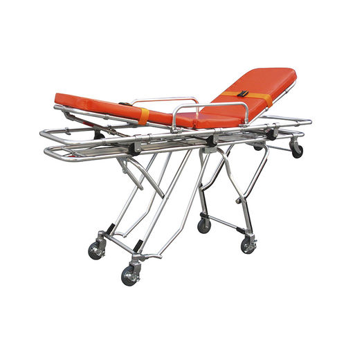 Тележка-каталка для машин скорой помощи - YA-AS03 - Zhangjiagang Medi Medical Equipment - ручная / самозагружающаяся / складная