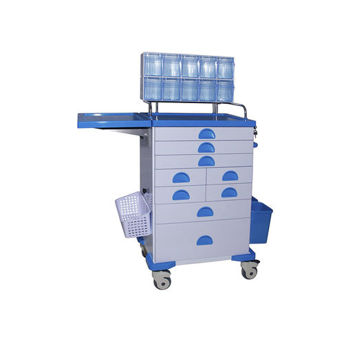 Медицинская тележка - MK-C02 - Zhangjiagang Medi Medical Equipment - для анестезии / для аптеки / многофункциональная