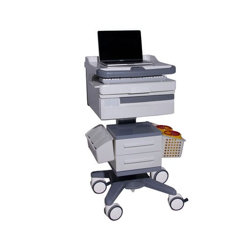 Компьютерная тумба с регулируемой высотой - MK-PC03 - Zhangjiagang Medi Medical Equipment - с выдвижным ящиком / модульная