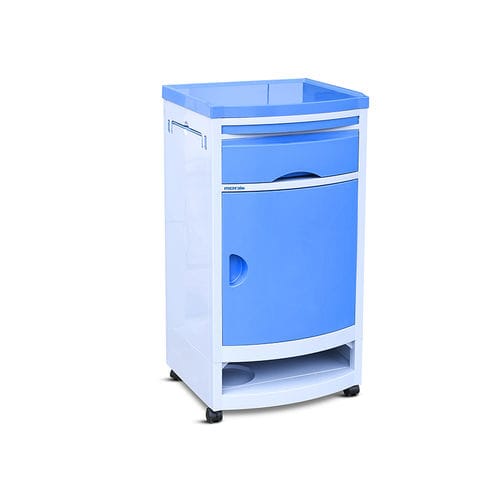 Прикроватный столик на роликах - YA-B07 - Zhangjiagang Medi Medical Equipment - модульный / с выдвижными ящиками