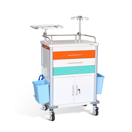 Тележка для неотложной помощи - MK-C07 - Zhangjiagang Medi Medical Equipment - для больниц / для аптеки / для хранения