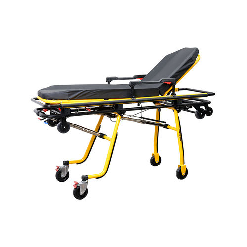 Носилки для машин скорой помощи - YA-AC02 - Zhangjiagang Medi Medical Equipment - складной / с регулируемой высотой / из алюминия