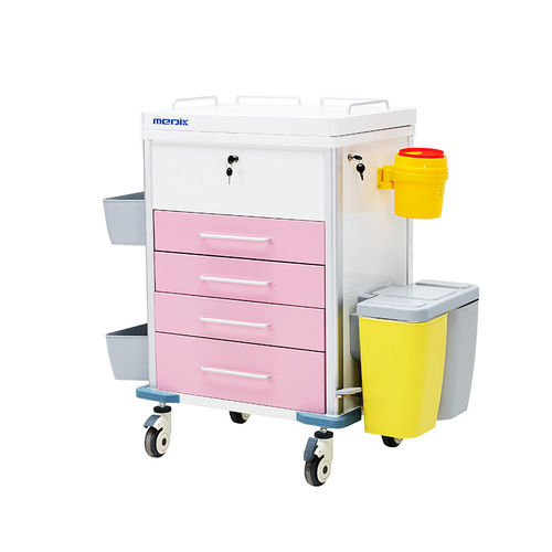 Медицинская тележка - MK-C08 - Zhangjiagang Medi Medical Equipment - для медикамента / для хранения / из алюминия