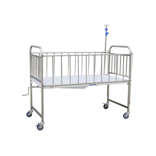 Кровать для больниц - YA-PM1-2 - Zhangjiagang Medi Medical Equipment - ручная / педиатрическая / с фиксированной высотой